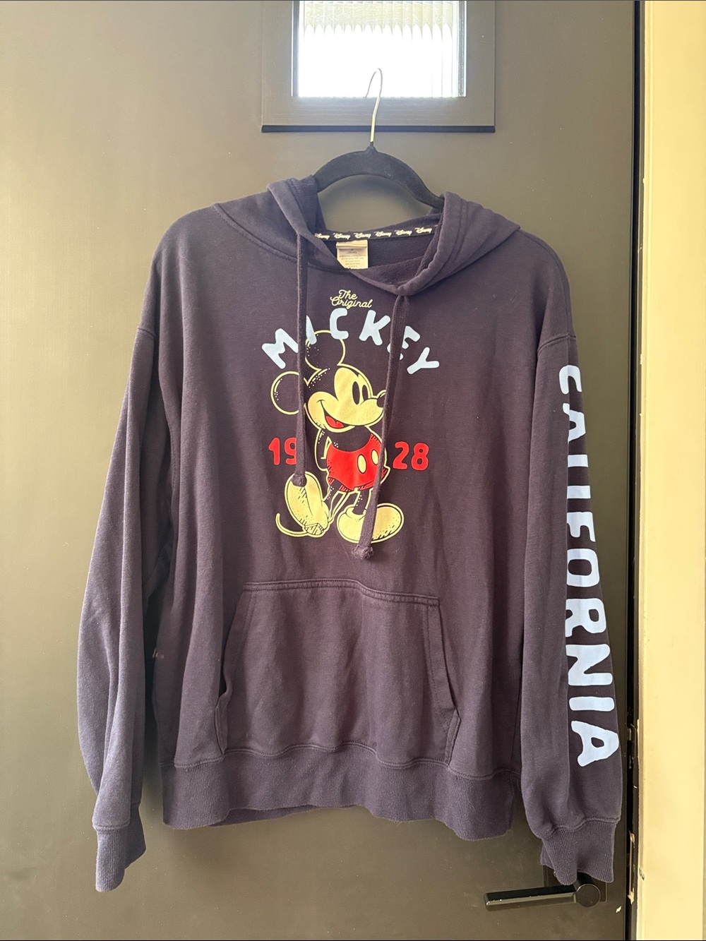 Mickey Graphic Pullover Hoodie Size M